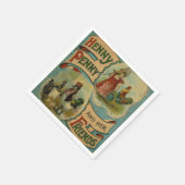 ヴィンテージブッククラブパーティー任意の目的のナプキン スタンダードカクテルナプキン (角)