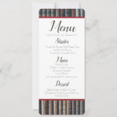 ヴィンテージブックケースメニュー 招待状 (正面)