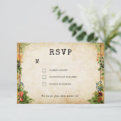 ヴィンテージブックシークレットガーデン 出欠カード (スタンド正面)