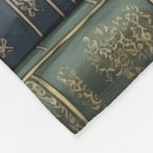 ヴィンテージブックスタック フリースブランケット (角)