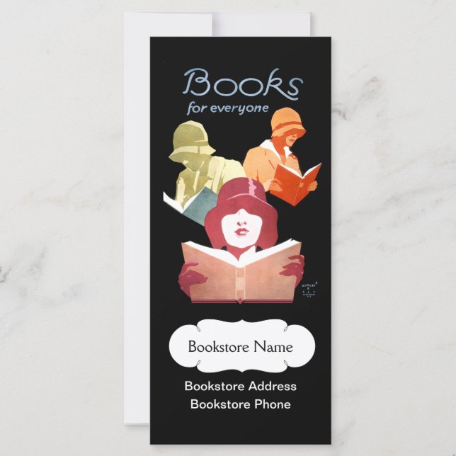 ヴィンテージブックストアまたはライブラリパーソナライズされた (正面)