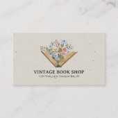 ヴィンテージブックストアQRコード名刺 名刺 (正面)
