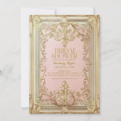 ヴィンテージブックストーリーブックブライダルシャワー 招待状 (正面)