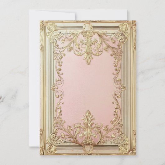 ヴィンテージブックストーリーブックブライダルシャワー 招待状 (裏面)