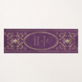 ヴィンテージブックスパインモノグラムパープルアドベンチャー ヨガマット (正面(横))
