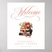 ヴィンテージブックスフラワーズ&ボウブライダルシャワーへようこそ ポスター (正面)