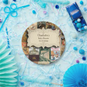 ヴィンテージブックベビーシャワー ペーパープレート (パーティー)