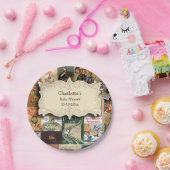 ヴィンテージブックベビーシャワー ペーパープレート (パーティー)