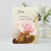 ヴィンテージブックページのバラ カード (スタンド正面)