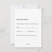 ヴィンテージブックページのRSVPカード 出欠カード (正面)