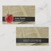 ヴィンテージブックページ&ビッグアップルスクール先生 名刺 (正面/裏面)