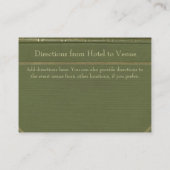 ヴィンテージブックホテルアコモデーションエンクロージャカード エンクロージャーカード (裏面)