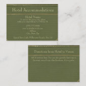 ヴィンテージブックホテルアコモデーションエンクロージャカード エンクロージャーカード (正面/裏面)