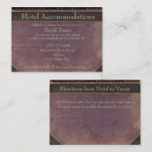 ヴィンテージブックホテルアコモデーションエンクロージャカード エンクロージャーカード (正面/裏面)