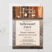 ヴィンテージブックライブラリーリタイアメントパーティーの招待状 招待状 (正面)