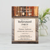ヴィンテージブックライブラリーリタイアメントパーティーの招待状 招待状 (スタンド正面)