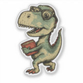 ヴィンテージブックラバー，ビニールのシール，かわいいシール シール (正面)