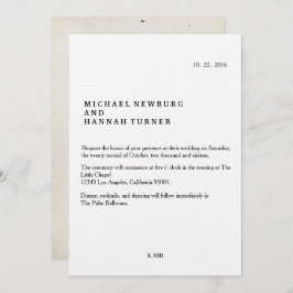 ヴィンテージブック結婚式招待状 招待状