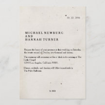 ヴィンテージブック結婚式招待状