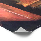 「ヴィンテージブック」絵画by Willowcatdesigns ポスター (角)