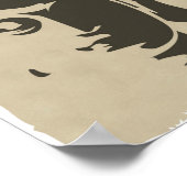 ヴィンテージブッダみすぼらしいシックエレガントなヒップゼン ポスター (角)