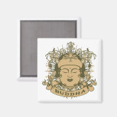 ヴィンテージブッダ顔 マグネット (正面/裏面)