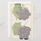 ヴィンテージブドウ文房具 便箋 (正面/裏面)