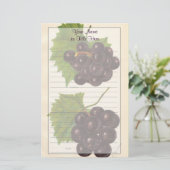 ヴィンテージブドウ文房具 便箋 (スタンド正面)