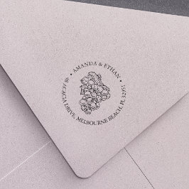 ヴィンテージブドウ |差出人住所 セルフインキングスタンプ