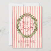 ヴィンテージブメリーライトストライプクリスマスボウリース シーズンカード (正面)