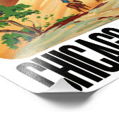 ヴィンテージブライスキャニオンナショナルパークユタトラベルポス フォトプリント            (角)