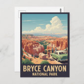 ヴィンテージブライスキャニオンナショナルパークユタ ポストカード (正面/裏面)