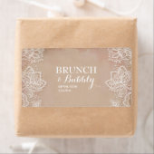 ヴィンテージブライダルまたはベビーシャワーミニシャンパンラベル ラベル (インサイチュ)