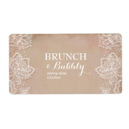 ヴィンテージブライダルまたはベビーシャワーミニシャンパンラベル ラベル