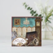 ヴィンテージブライダルシャワーの招待 招待状 (スタンド正面)