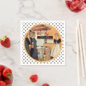 ヴィンテージブライダルシャワーキッチンカクテルおもしろい スタンダードカクテルナプキン (インサイチュ)