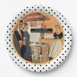 ヴィンテージブライダルシャワーキッチンカクテルおもしろい ペーパープレート