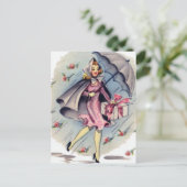 ヴィンテージブライダルシャワーゲスト インビテーションポストカード (スタンド正面)