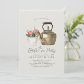 ヴィンテージブライダルシャワーティーパーティの招待状 招待状 (スタンド正面)