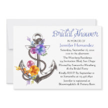 ヴィンテージブライダルシャワーフローラ出荷いかり青