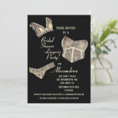 ヴィンテージブライダルシャワーランジェリーパーティの招待状 招待状 (スタンド正面)