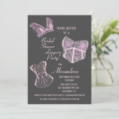 ヴィンテージブライダルシャワーランジェリーパーティー 招待状 (スタンド正面)