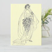 ヴィンテージブライダルシャワー招待状 招待状 (スタンド正面)