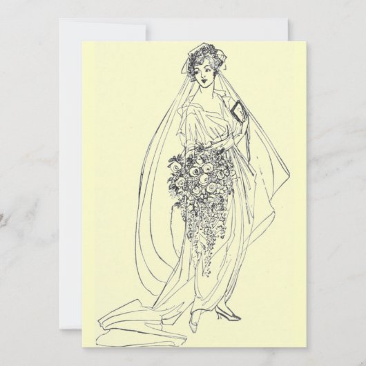 ヴィンテージブライダルシャワー招待状 招待状 (正面)