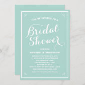 ヴィンテージブライダルシャワー招待 招待状 (正面/裏面)