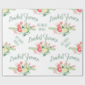 ヴィンテージブライダルシャワー花束紙 ラッピングペーパー (フラット)