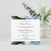 ヴィンテージブライダルシャワー、レトロアールデコジャズ 招待状 (スタンド正面)