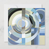 ヴィンテージブライダルシャワー、レトロアールデコジャズ 招待状 (裏面)