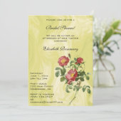 ヴィンテージブライダルシャワー、愛のバラバイルドゥート 招待状 (スタンド正面)