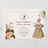 ヴィンテージブライダルシャワー 招待状 (正面/裏面)